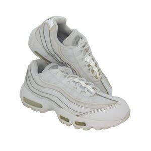 Nike Air Max 95 Mens Pre-owned Triple White Sneakers - sz. 8